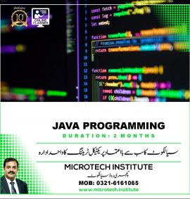 java programming course drawings course diploma trianing coaching practical in sialkot prof mirza shaban zafar microtech institute