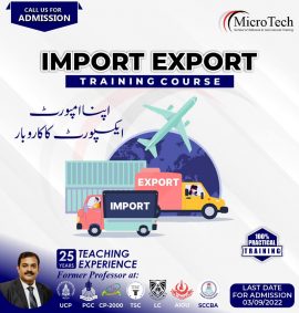 Import export training course by microtech institute sialkot pakistan