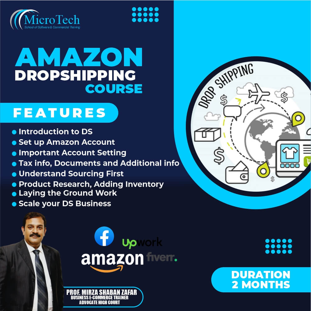 Amazon Dropshipping diploma course microtech institute sialkot