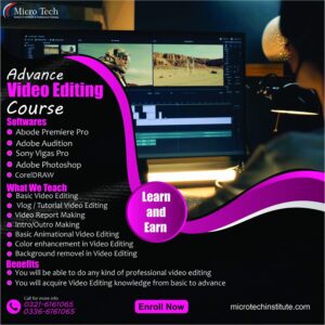 Video Editing course training for professional video creation and editing