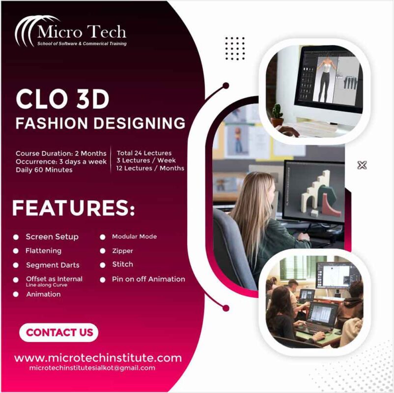 CLO 3D Fashion Garments Designing Course