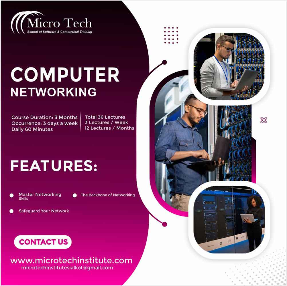 COMPUTER-NETWORKEING Computer Networking – Computer Short Course Coaching in Sialkot Pakistan
