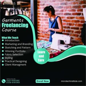 Freelancing with Garment Designing course for fashion design and online freelance work