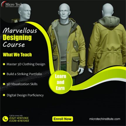 Marvelous Designer course training for 3D clothing and garment simulation