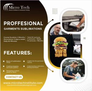 Professional Garments Sportswear Sublimation Designing Course
