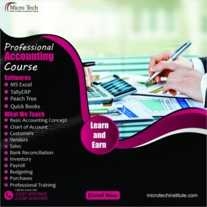 Professional Accounting course training for bookkeeping, financial reporting, and taxation
